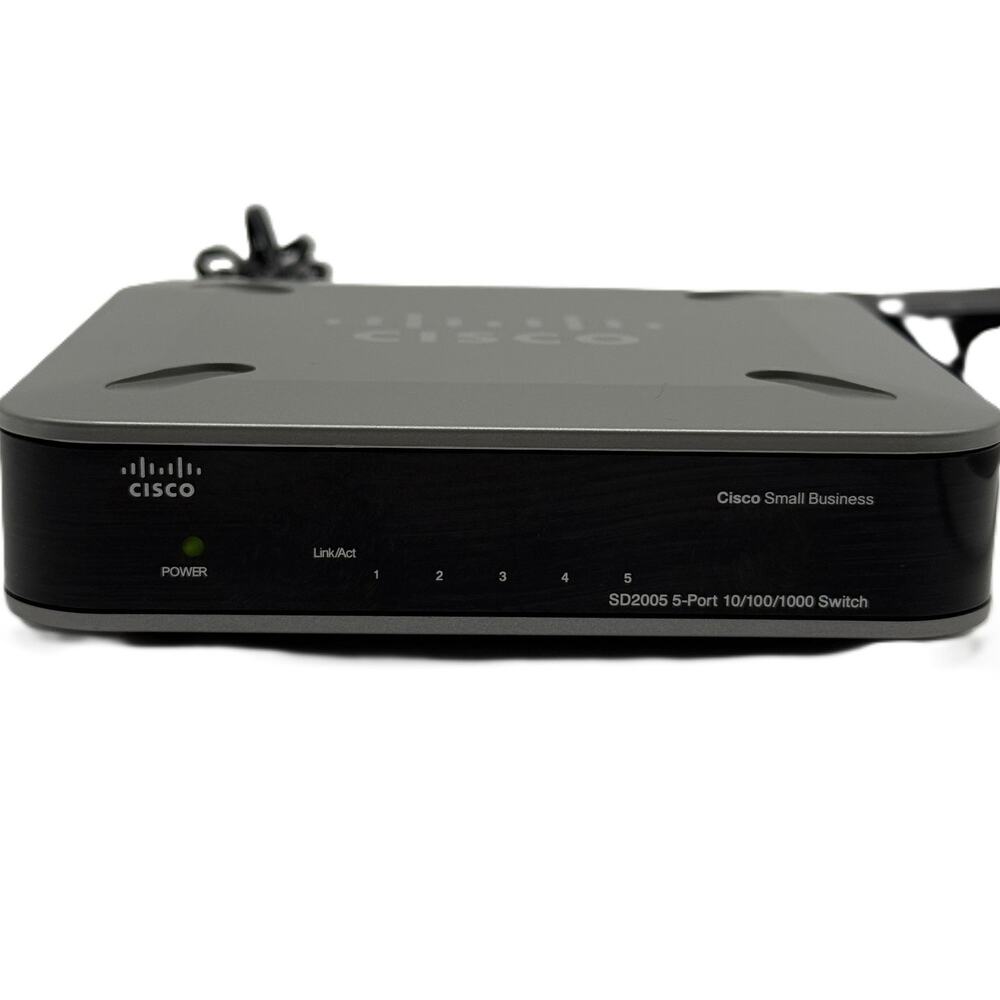 Cisco SD2005 V3 5-Port Gigabit Network Switch - Gray/Black